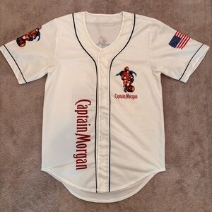 Captain Morgan Spiced Rum Baseball Jersey Size Small NWOT
